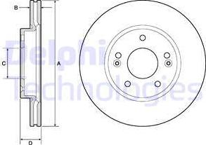 Delphi BG4745C-18B1 - Тормозной диск unicars.by