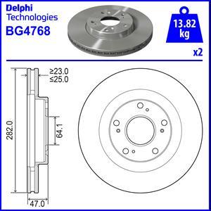 Delphi BG4768 - Тормозной диск unicars.by