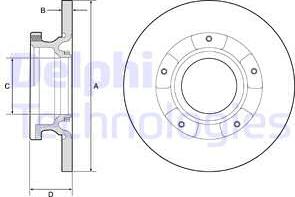 Delphi BG4784C - Тормозной диск unicars.by