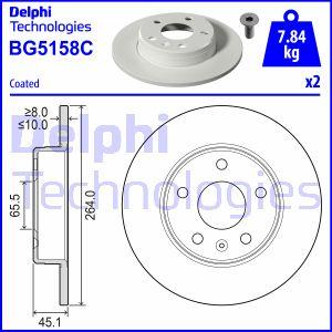 Delphi BG5158C - Тормозной диск unicars.by