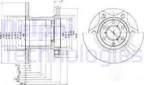 Delphi BG649 - Тормозной диск unicars.by