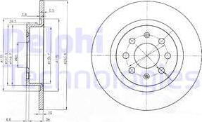 Delphi BG3945 - Тормозной диск unicars.by