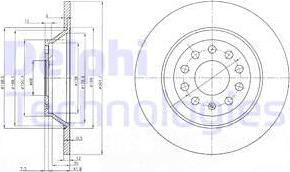 Delphi BG3956 - Тормозной диск unicars.by