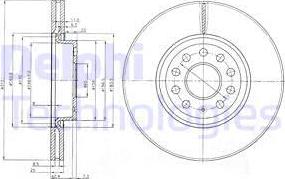 Delphi BG3953 - Тормозной диск unicars.by