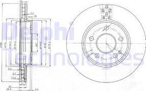 Delphi BG3909 - Тормозной диск unicars.by