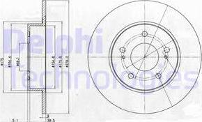 Delphi BG3904 - Тормозной диск unicars.by