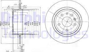 Delphi BG3908 - Тормозной диск unicars.by