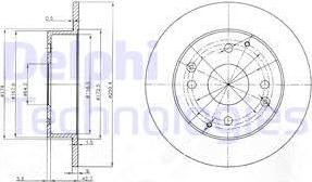 Delphi BG3983 - Тормозной диск unicars.by