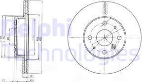 Delphi BG3920 - Тормозной диск unicars.by