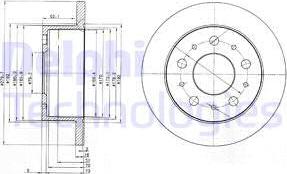 Delphi BG3923 - Тормозной диск unicars.by