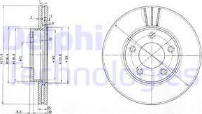 Delphi BG3927 - Тормозной диск unicars.by