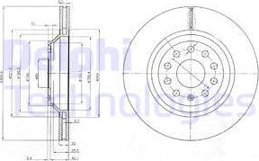 Delphi BG3975 - Тормозной диск unicars.by