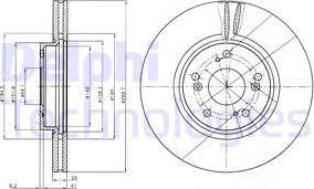 Delphi BG3978 - Тормозной диск unicars.by