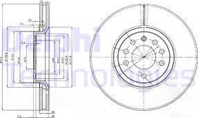 Delphi BG3973 - Тормозной диск unicars.by