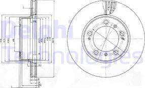 Delphi BG3409 - Тормозной диск unicars.by