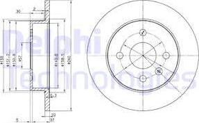 Delphi BG3403 - Тормозной диск unicars.by