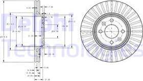 Delphi BG3430C - Тормозной диск unicars.by