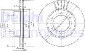 Delphi BG3423 - Тормозной диск unicars.by