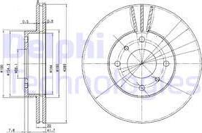 Delphi BG3596 - Тормозной диск unicars.by