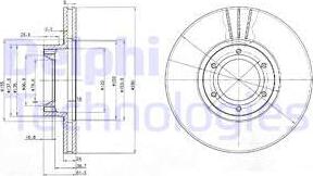 Delphi BG3553 - Тормозной диск unicars.by