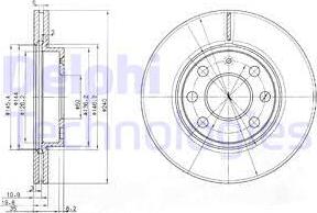 Delphi BG3568 - Тормозной диск unicars.by