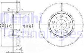 Delphi BG3513C - Тормозной диск unicars.by