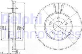 Delphi BG3537 - Тормозной диск unicars.by