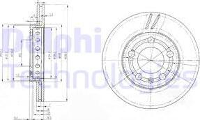 Delphi BG3695 - Тормозной диск unicars.by