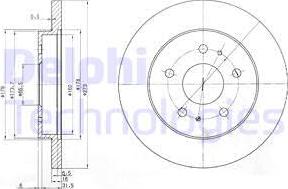 Delphi BG3607 - Тормозной диск unicars.by