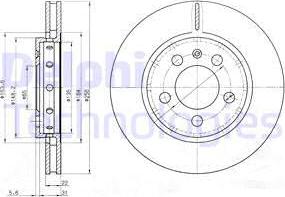 Delphi BG3611 - Тормозной диск unicars.by