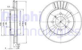 Delphi BG3612 - Тормозной диск unicars.by