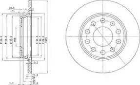 Delphi BG3674 - Тормозной диск unicars.by