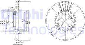 Delphi BG3676 - Тормозной диск unicars.by