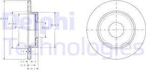 Delphi BG3673C - Тормозной диск unicars.by