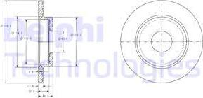 Delphi BG3673 - Тормозной диск unicars.by