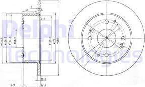 Delphi BG3677 - Тормозной диск unicars.by