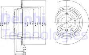 Delphi BG3044 - Тормозной диск unicars.by