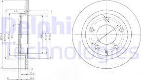 Delphi BG3084 - Тормозной диск unicars.by