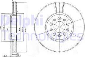 Delphi BG3035 - Тормозной диск unicars.by