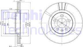 Delphi BG3036C-18B1 - Тормозной диск unicars.by