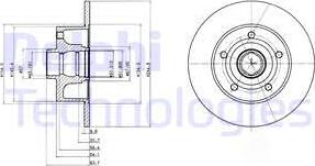 Delphi BG3030C - Тормозной диск unicars.by