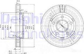 Delphi BG3144-C - Тормозной диск unicars.by