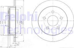 Delphi BG3143-C - Тормозной диск unicars.by