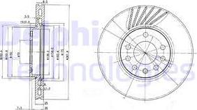 Delphi BG3142C - Тормозной диск unicars.by