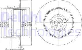 Delphi BG3169 - Тормозной диск unicars.by