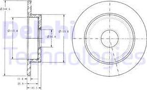 Delphi BG3131 - Тормозной диск unicars.by