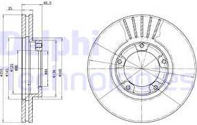 Delphi BG3174 - Тормозной диск unicars.by