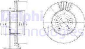 Delphi BG3171 - Тормозной диск unicars.by