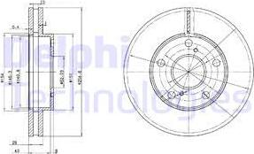 Delphi BG3177 - Тормозной диск unicars.by