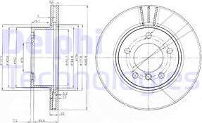 Delphi BG3899C - Тормозной диск unicars.by